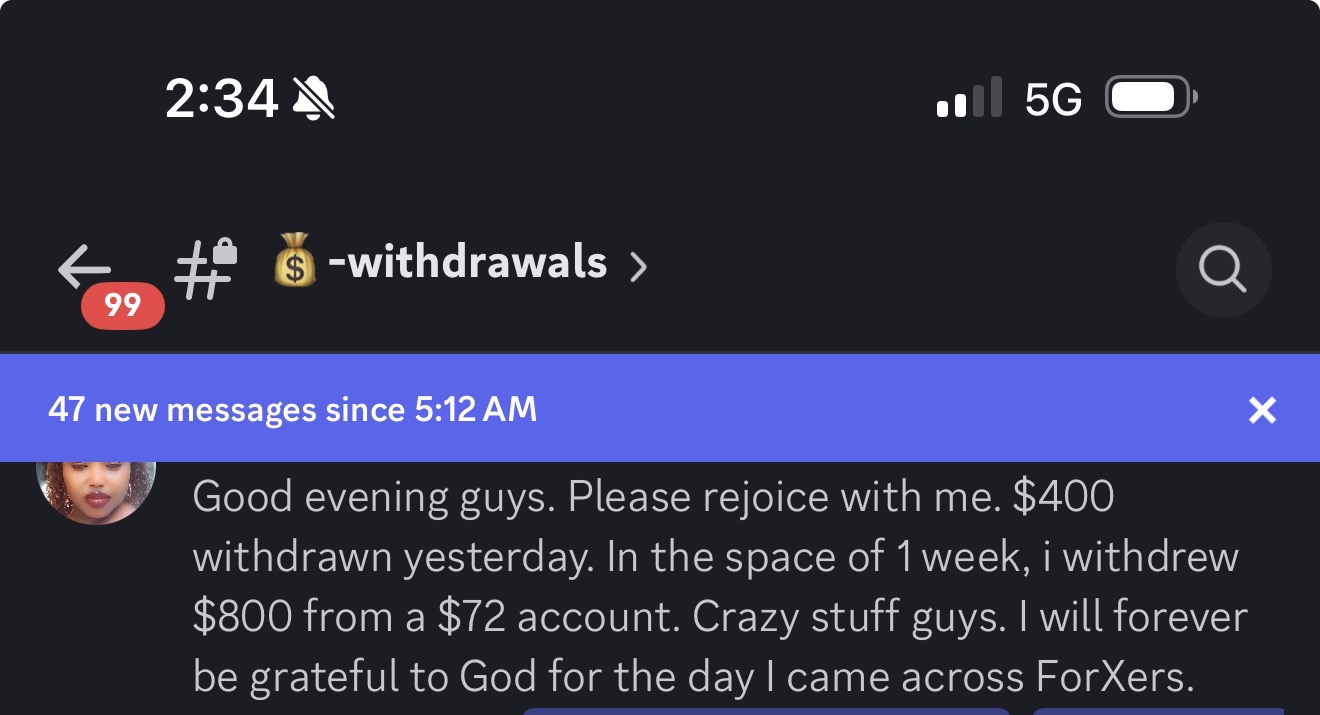 Blessing E. testimonial screenshot